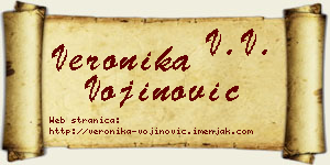 Veronika Vojinović vizit kartica